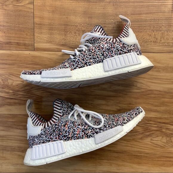 Adidas NMD R1 PK Primeknit Color Static Sneakers BW1126 US 7 - Picture 4 of 13